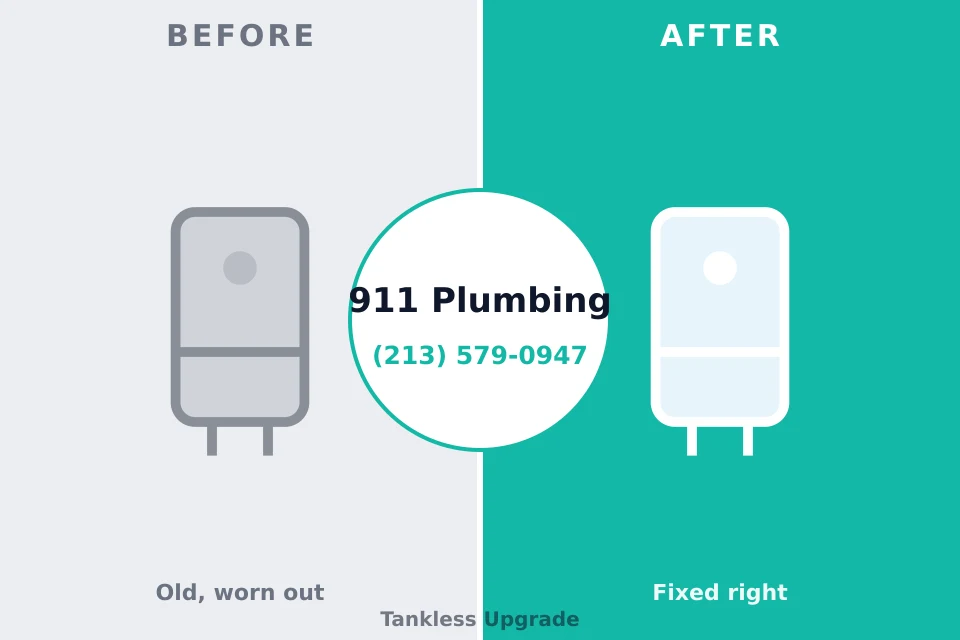 Before and after: plumbing repair Port Jervis, NY
